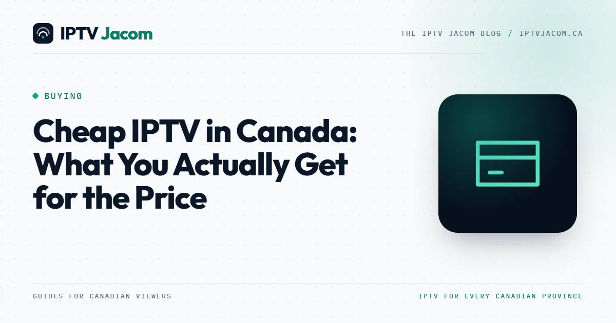 Calculator and Canadian coins beside a TV remote: what cheap IPTV in Canada really gets you