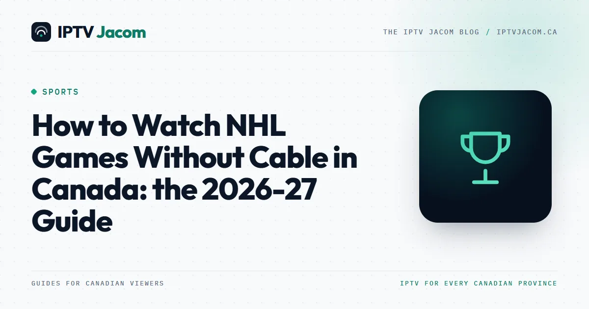 Hockey game on a living-room TV with jerseys on the couch: watch NHL games without cable in Canada